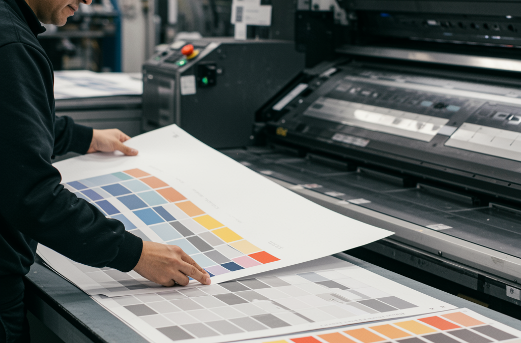 Prueba de color en impresión offset